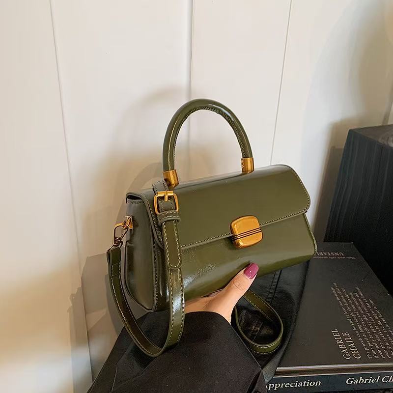 2025 Texture Classic New Autumn And Winter Versatile Storage Crossbody Bag Simple And Fashionable Hand-Held Small Square Bag