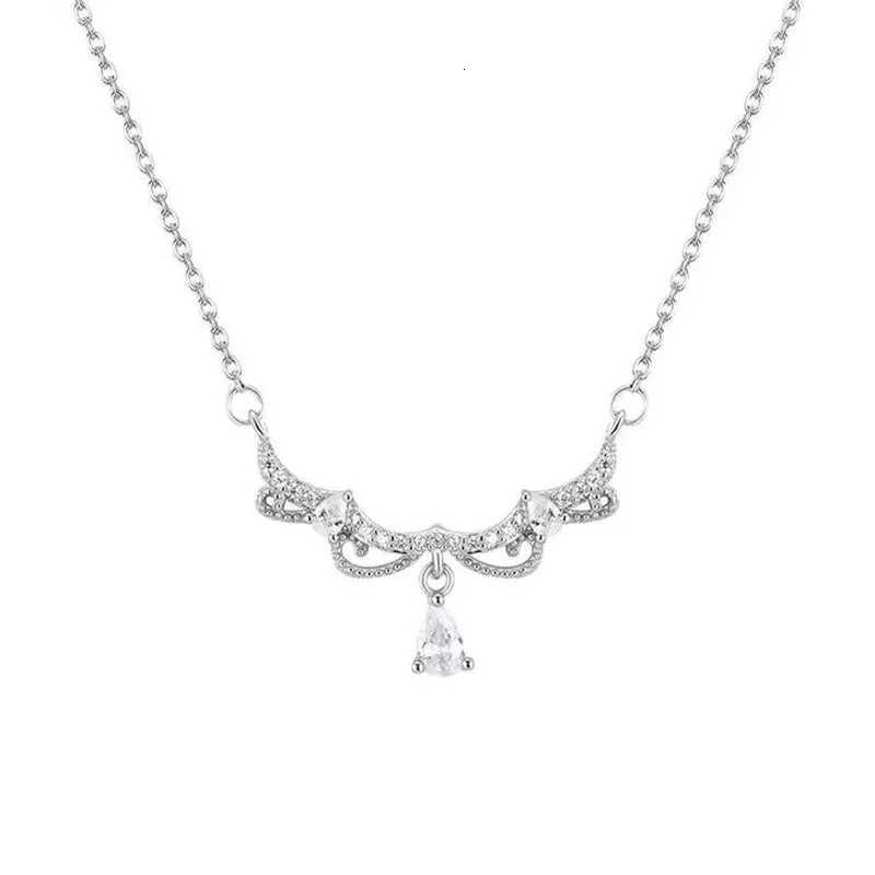 Lace Princess Water Drop Necklace Womens Light Luxury Niche Design New French High-end Sense Cold Wind Send Girlfriend Necklace M251211