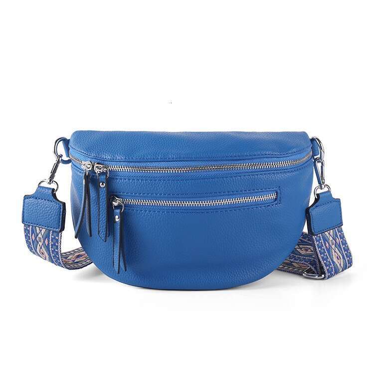 Trend Large Free shipping niche designer Capacity Zipper Compartment Chest Fashion Ethnic Pattern High-end Sense Webbing Crossbody Women's Bag