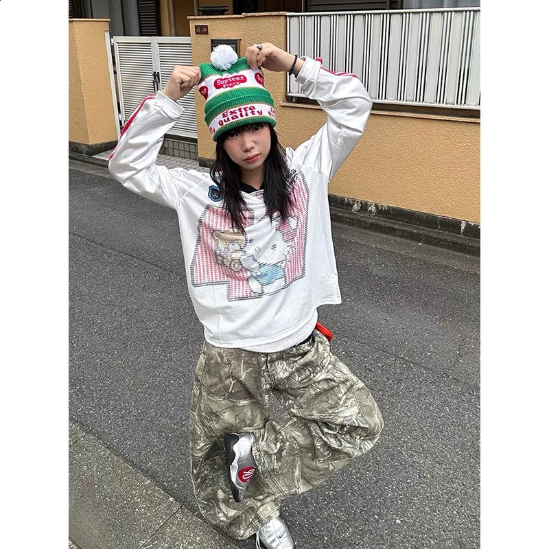 ZHIZOU Women Gothic Baggy Y2k Jeans American 2000s Style Embroidery Jean Pants Vintage Harajuku Oversize Denim Trousers Autumn Z260314