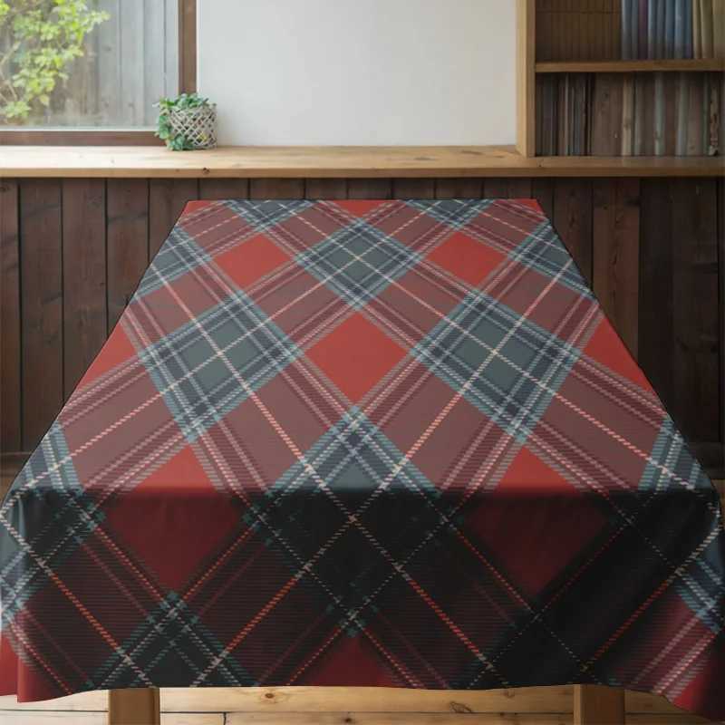Red Plaid Dining Table Cover Modern Home Decor Fabric Large Size for Kitchen Living Room Perfect Christmas Gift For Mom or Dad H251211