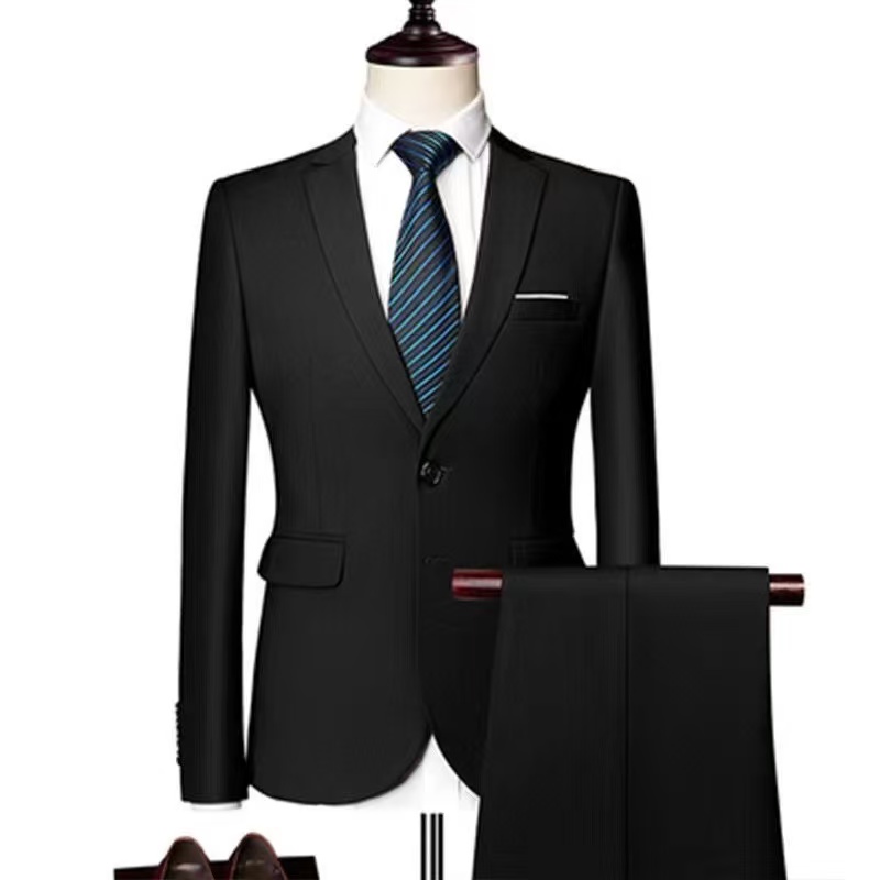 T2618 Men's Three-Piece Suit with Shawl Collar, European and American Style Wedding Suit, Banquet Attire