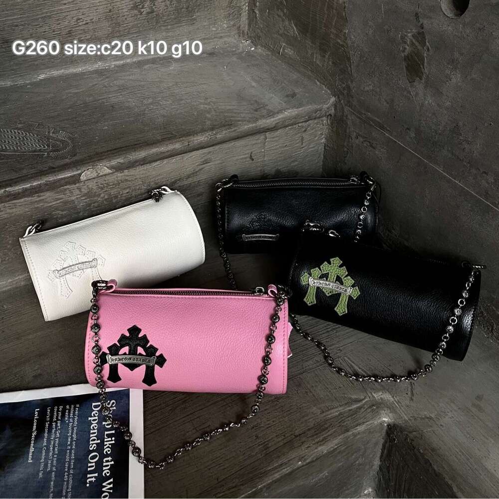 CH bag Chrome bag CHearts bag Yu Shuxin Same Style Kroxin Small Round 25 New Cross Chain Underarm High-end Handbag Commuter Bag