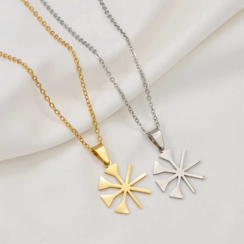 Anniyo Yezidi Lalish Peacock Pendant Necklaces stainless steel Yazidis Jewelry 001562 M251211