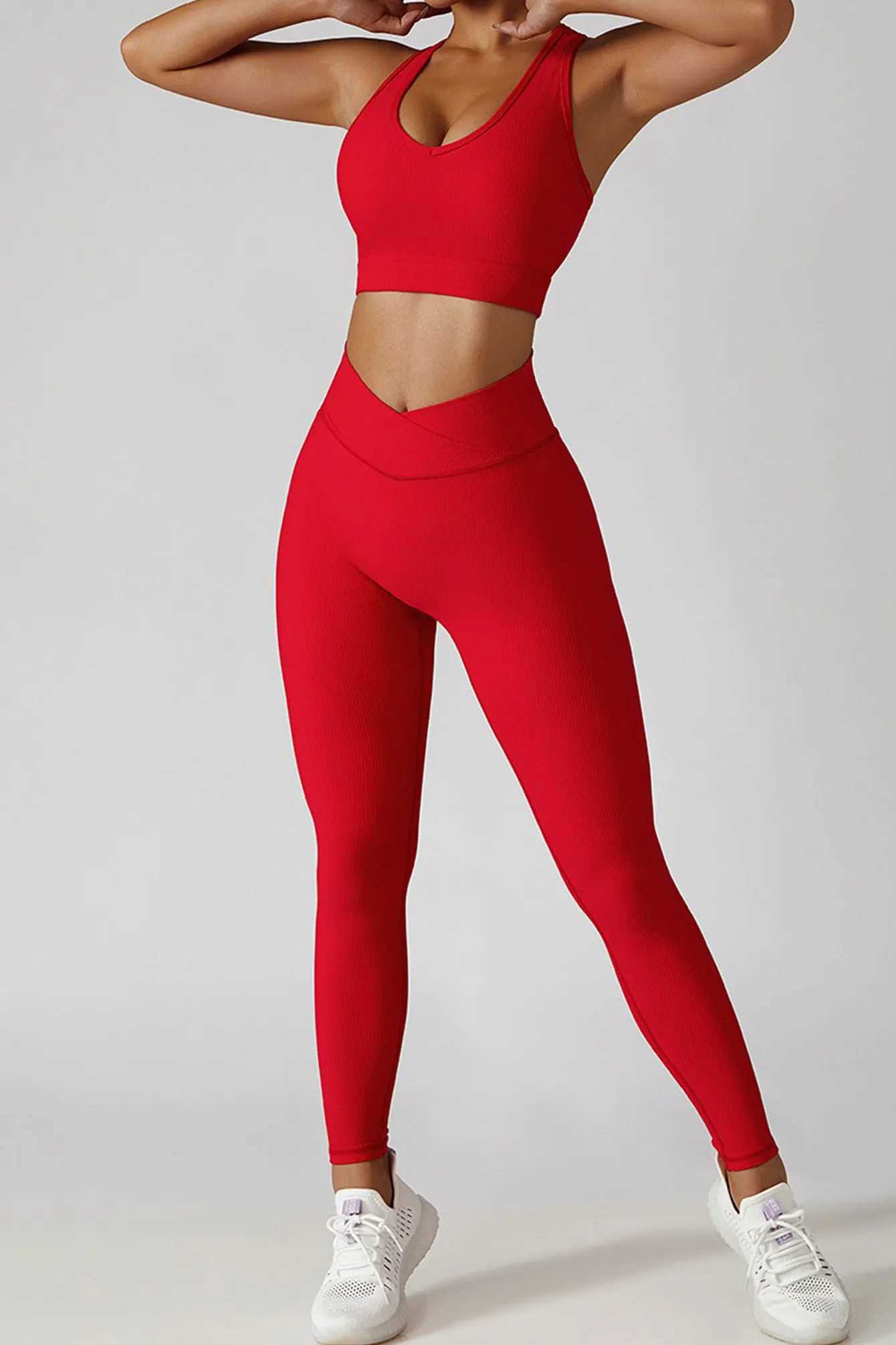 Womens Yoga Set Sports Jacket Bra Legging Workout Gym Push Up Yoga Sportswear Suit FitnessT251211