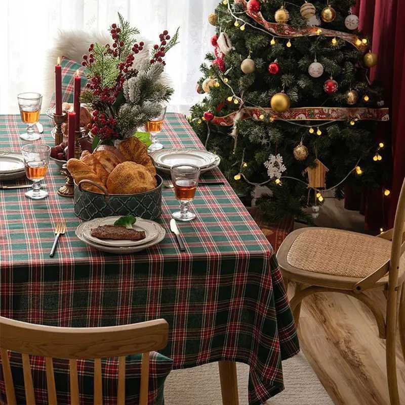 Checkered Tablecloth Suitable For Holiday Parties Banquets Restaurants Kitchen Decoration H251211