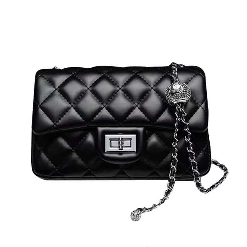 Wen Shoder Bag Fi Handbag Solid Color Rhbus Embroidery Thread Simple Luxury Fi Ladies Messenger Square Bag Y251211