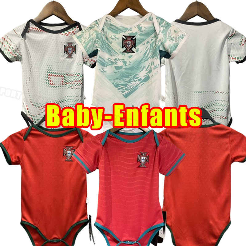 Baby 2025 2026 2027 Portuguese soccer jerseys kids kit RONALDO JOAO FELIX home away football shirt BERNARDO Camisa de futebol full set child enfants Portugal