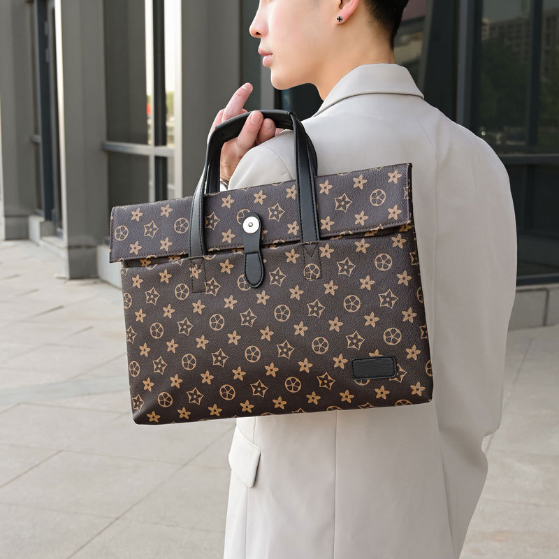 Free Shipping Men'S Bag Simple Fashionable And Lightweight 15.6-Inch Laptop Bag Large-Capacity Business Briefcase