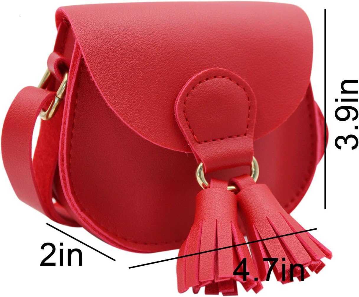 rls Toddler Mini Shoulder Purse Crossbody Bag with TasselM251211