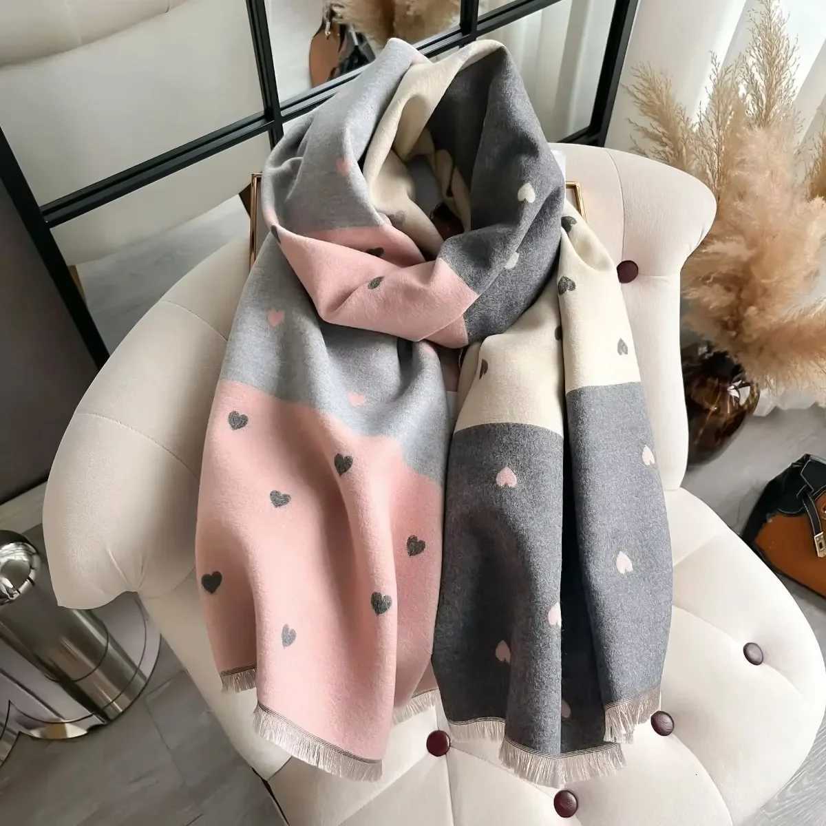 Winter Warmer Thickened Scarf For Women Elegant Tassel Pashmina Shawl Faux Cashmere Warps Autumn Luxury Blanket For Daily Wear Y251211