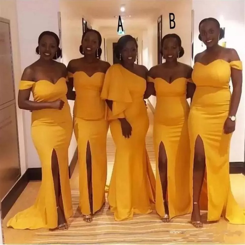 Gold Bridesmaid Dre… - image