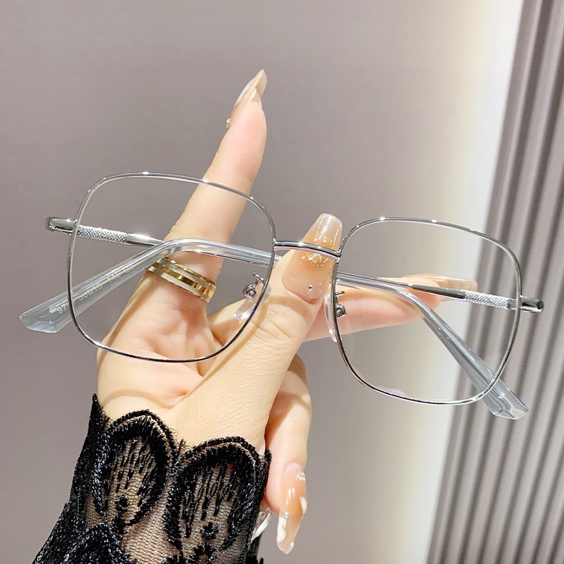 Womens Eyeglasses Square Frames All Day Every Situation Glasses Photochromic Blue Light Filter Ultra For the Digital Workspace HomeLightweight Sunglas