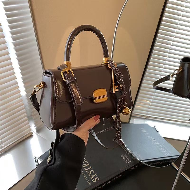 2025 Texture Classic New Autumn And Winter Versatile Storage Crossbody Bag Simple And Fashionable Hand-Held Small Square Bag