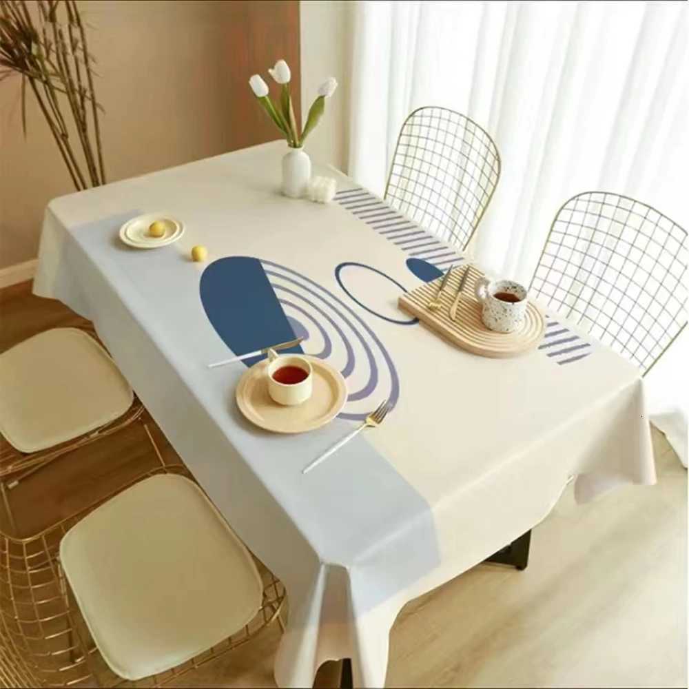 Nordic Simple Rectangular Table Cloth Coffee Table Cloth Geometric Outdoor Picnic Mat Antifouling Table Cloth H251211