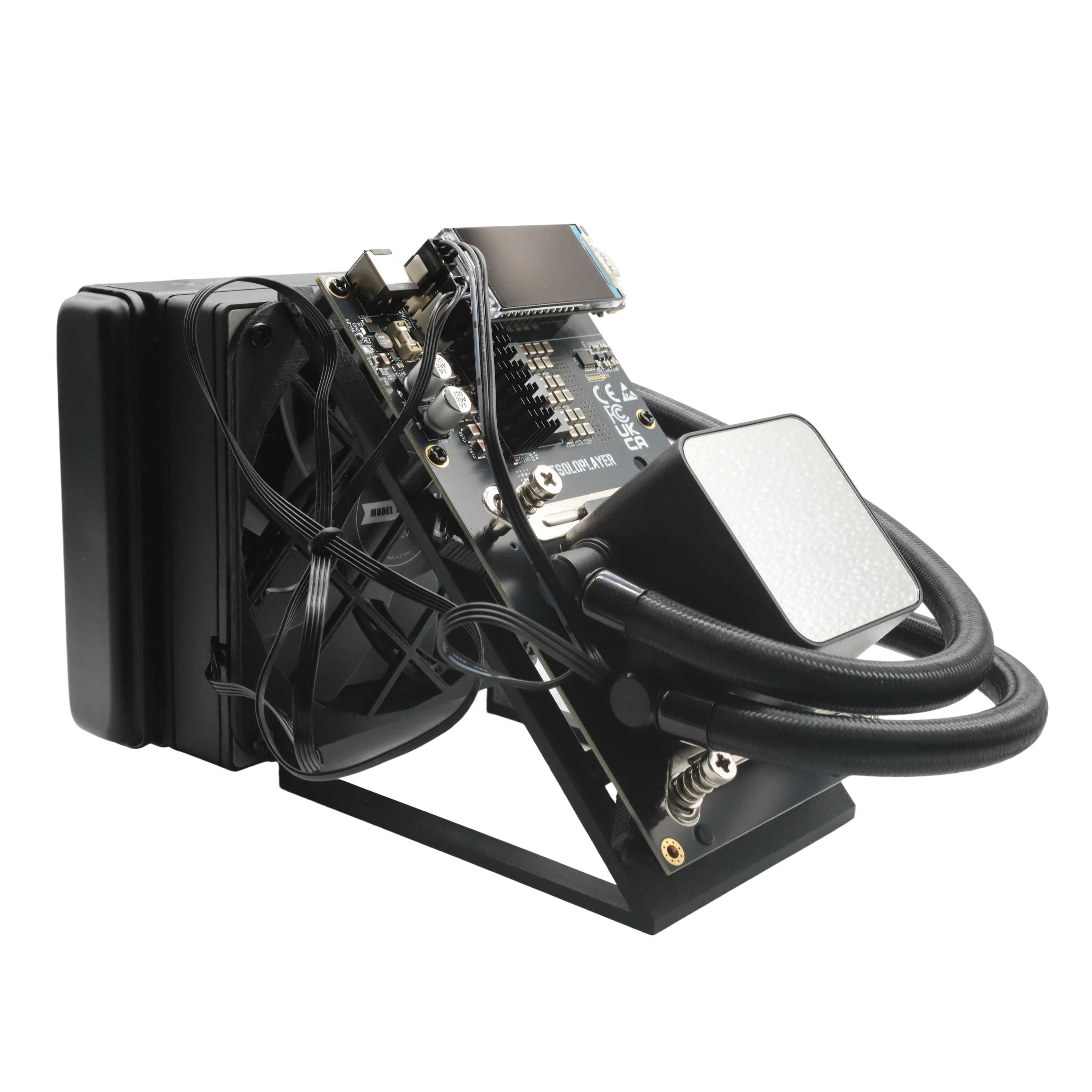 Stellapex Solo Miner Nerdqaxe++ 4.8TH/s Bitcoin Miner 75W 4Pcs BM1370 Chips ASIC Miners Cryptocurrency Mining Water Cooling Machine Lottery BTC Miner 