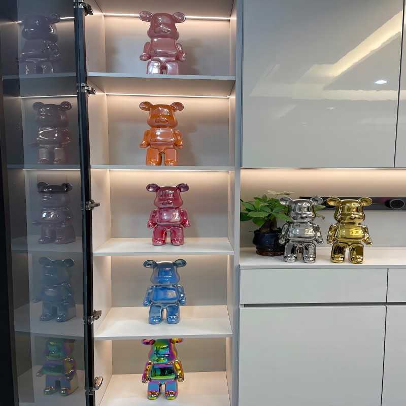 Violent Bear Figurine Money Box Home Living Room TV Cabinet Wine Cabinet Entrance Decoration Trendy Toy T251211