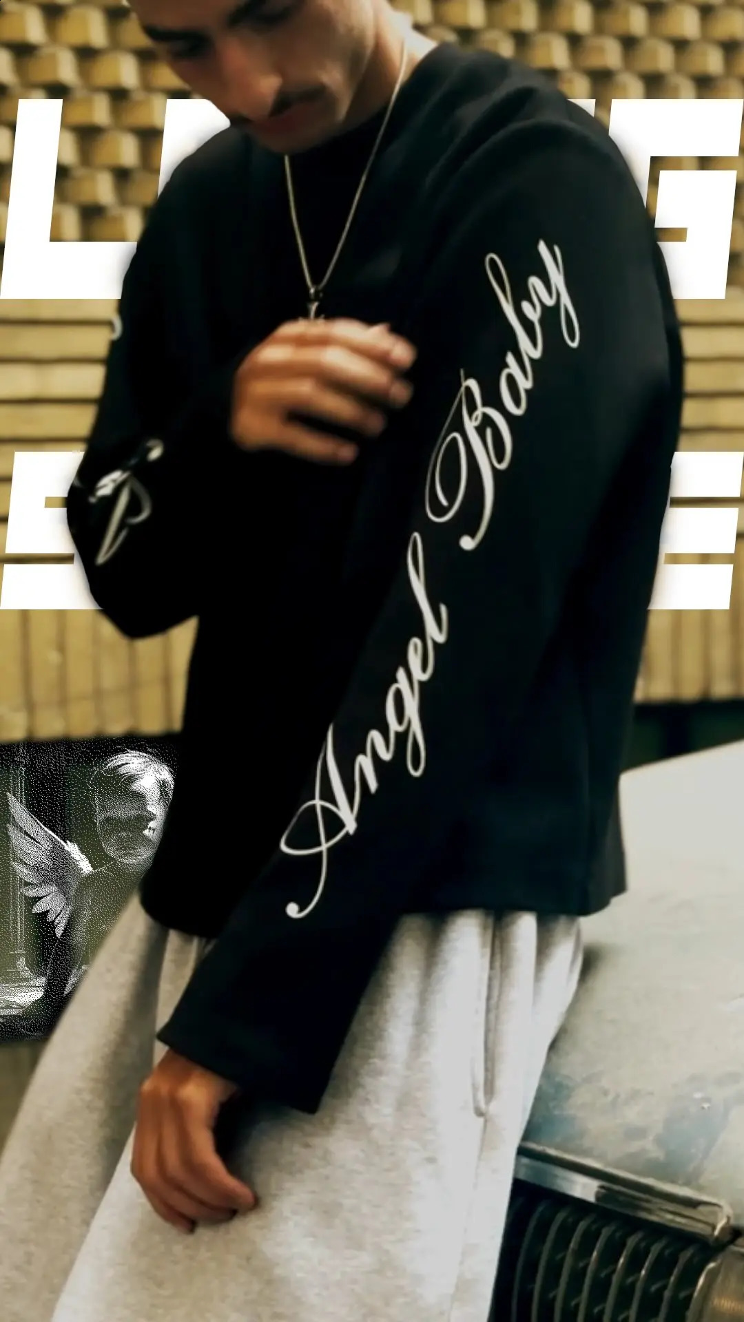 Gothic fashion letter pattern printed casual loose long sleeved T-shirt Y2K trendy mens and womens fashion retro streetwear 251210