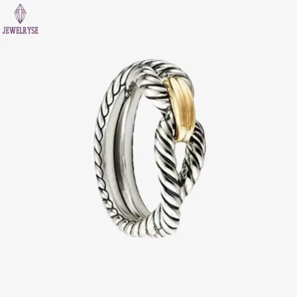 Designer Ring Twisted Cable Ring For Woman men Wedding rings engagement Collection Vintage Ethnic Loop Punk crossover luxury designer Jewelry gift Ban