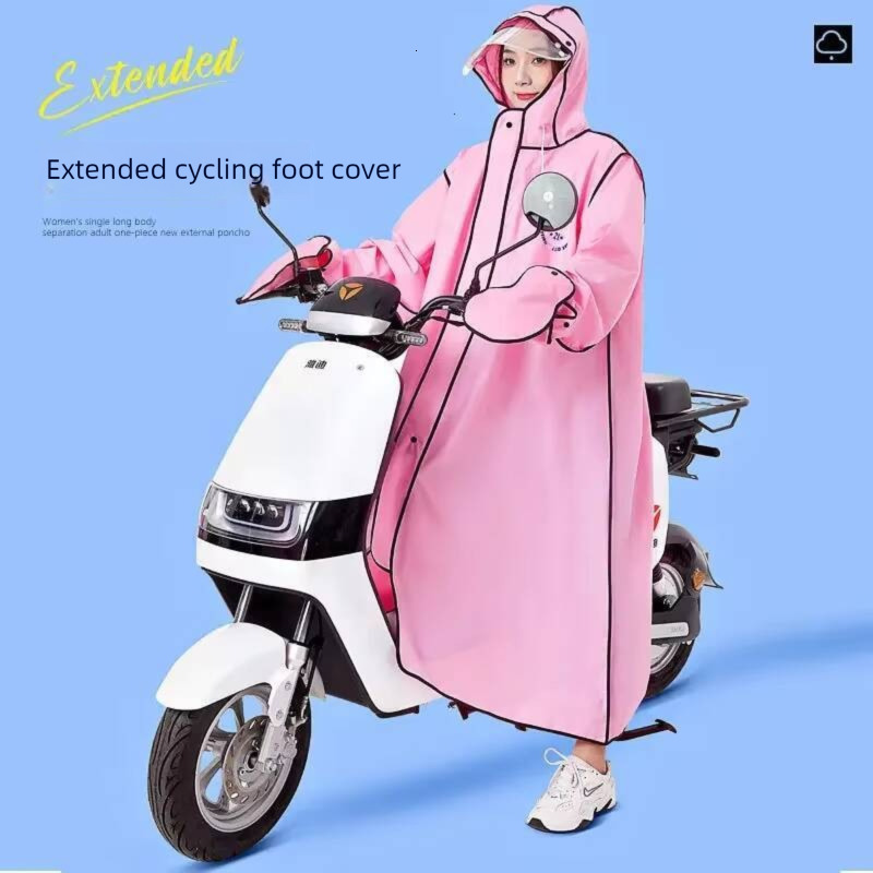 EVA Long Raincoat: Waterproof Zipper Gear for Men Women. Reusable Poncho with Pants, Portable Outdoor Travel Rain Jacket