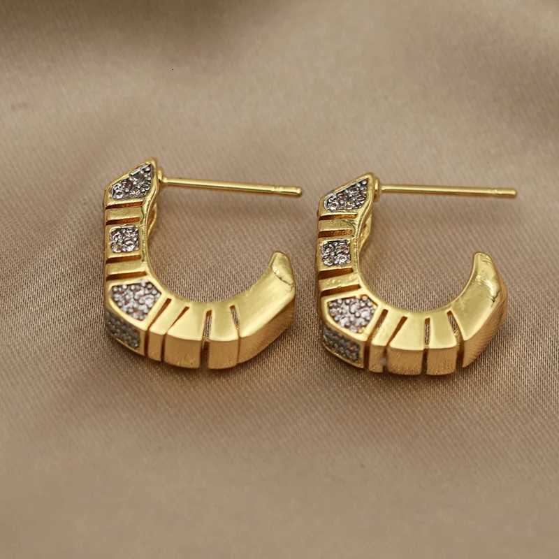 New Sight Design Crystal Beads Stud Earrings for Wen Fashion Brand Jewelry Metal Zirconia Delicate Earrings Y251210