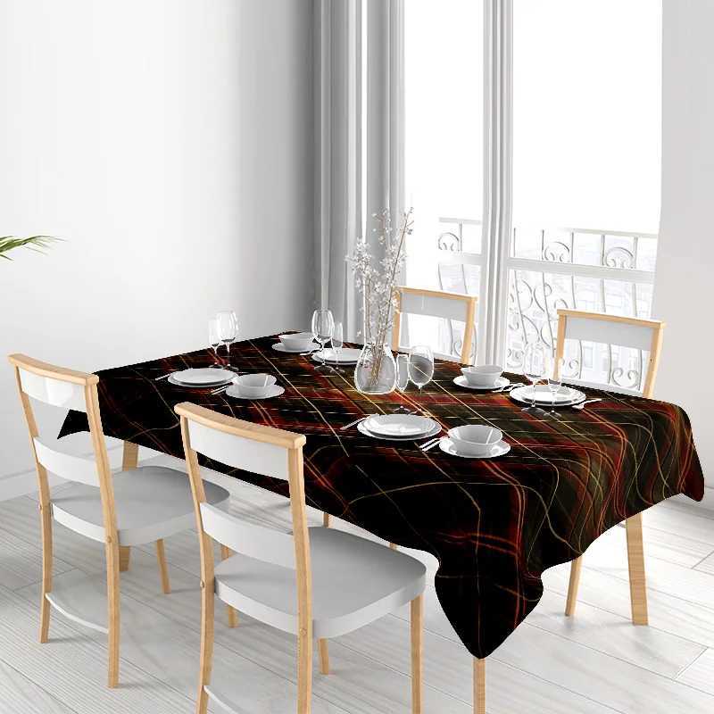 Plaid Pattern Tablecloth Modern Kitchen Dining Decoration for Home Decor H251211