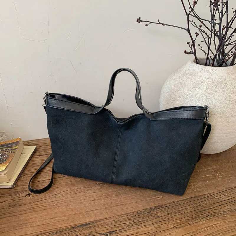 Large Capacity Casual Tote Bags For Wen Versatile Handbag Suede PU Leather Cmuting Crossbody Shoder Bag For Daily Used Y251211