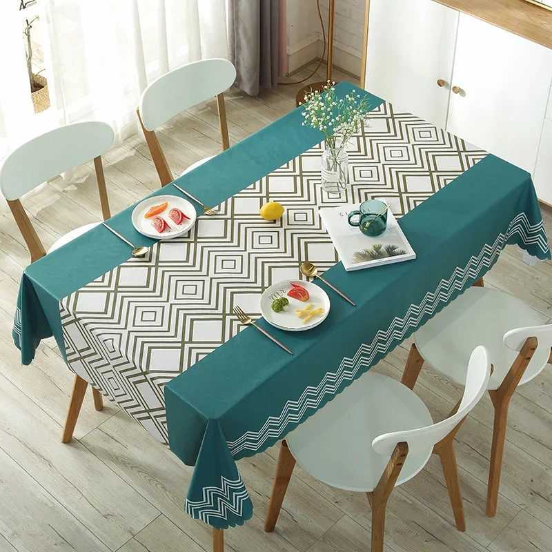 New Printe Rectangle Round Table Cloths Waterproof Plastic PVC Oilproof Tablecloths Table Cover Home Decor Christmas Tablecloth H251211