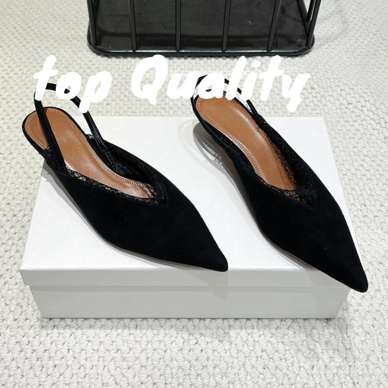 Dress Shoes 2025 Woman High-heeled Summer Elegant Banquet Fashion Sandals Leather Sole Comfortable Soft