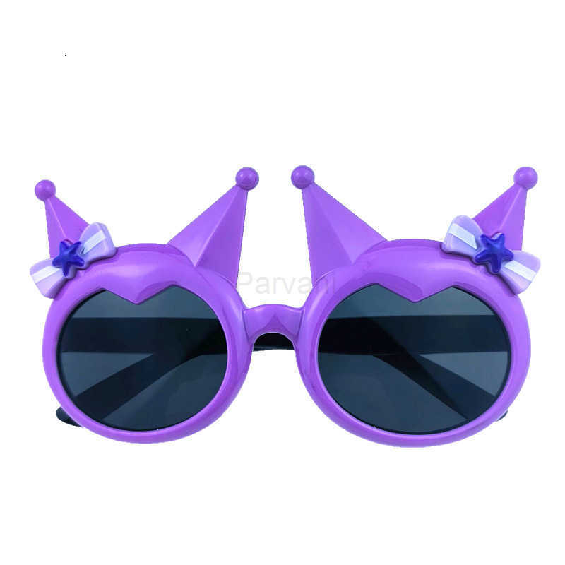 Sanrio Kuromi Childrens Glasses Baby Girl Princess Bow Sunglasses Fashion Girls Boys Runway Spring Outing Cool H2512111 - view 6