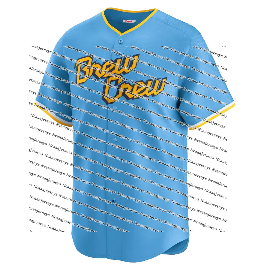 Custom 2026 New Powder Blue Christian 22 Yelich Baseball Jersey 11 Jackson Chourio 10 Sal Frelick Jersey Willy Adames Luis Urias Contreras Rowdy Corbi