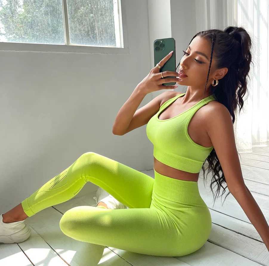 Sport Set Women Seamless Yoga Set Gym Sets Womens Outfits Workout Clothes for Women Suit for Fitness Sportwear ClothingT251211