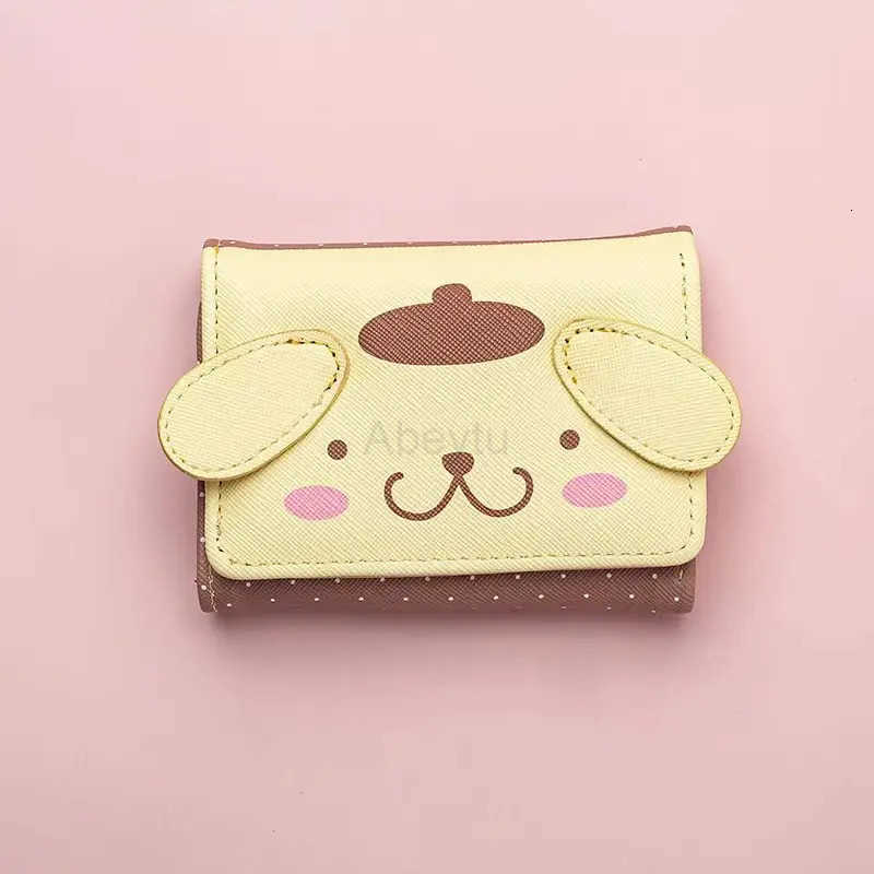 Sanrio New Kawaii Anime Cute Melody Kuromi Cartoon Wallet Hello Kitty Pochacco Short Wallet Change Purse Coin Storage Bag Gift H251211