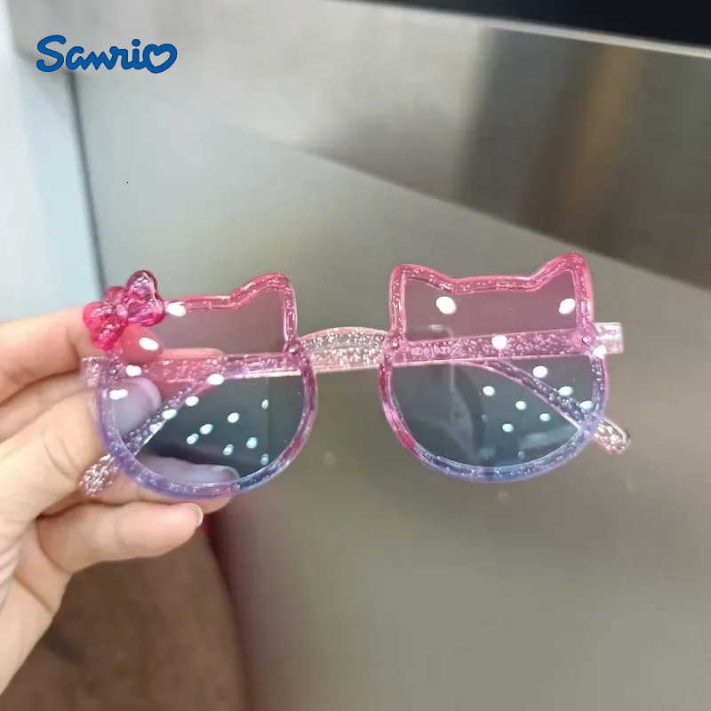 Sanrio Children Cute Animal Cartoon Vintage Rimless Polarized Sunglasses Boy Girl Outdoor Sun Protection Glasses Kids UV400 Sunglasses H2512111 - view 3