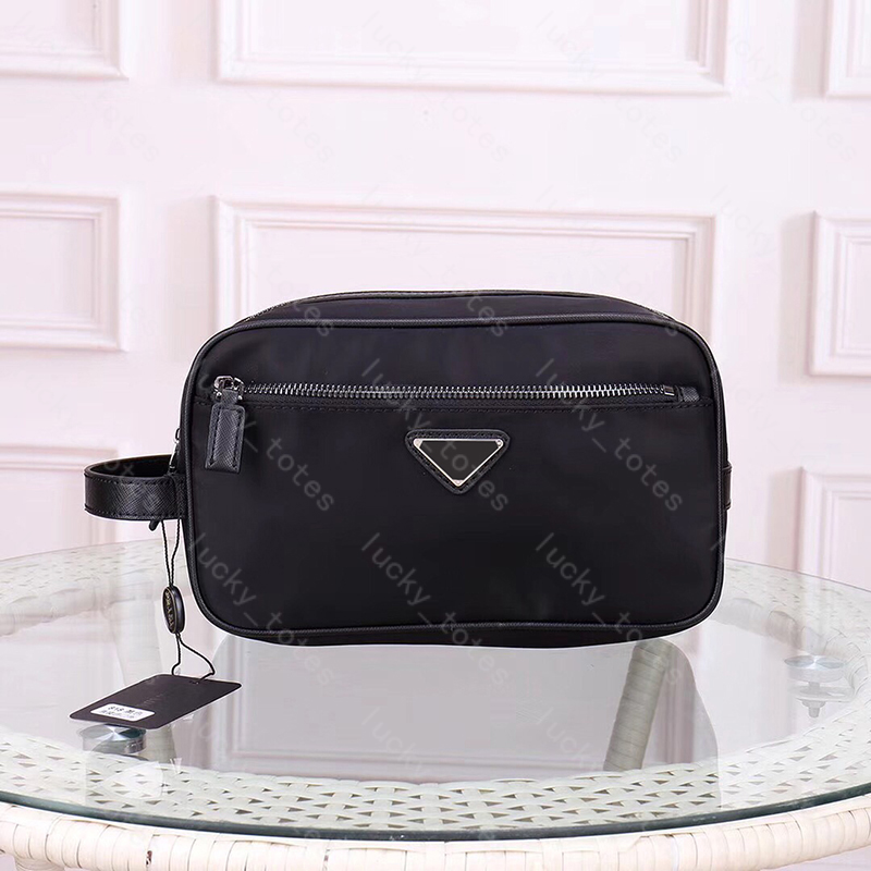 Nylon Cosmetic Bags Designer Handbag Black Toiletry Pouch Make Up Bag Travel Storage Bag Wallets Card Holders Makeup Case Clutch Bags -8 DPD2512114