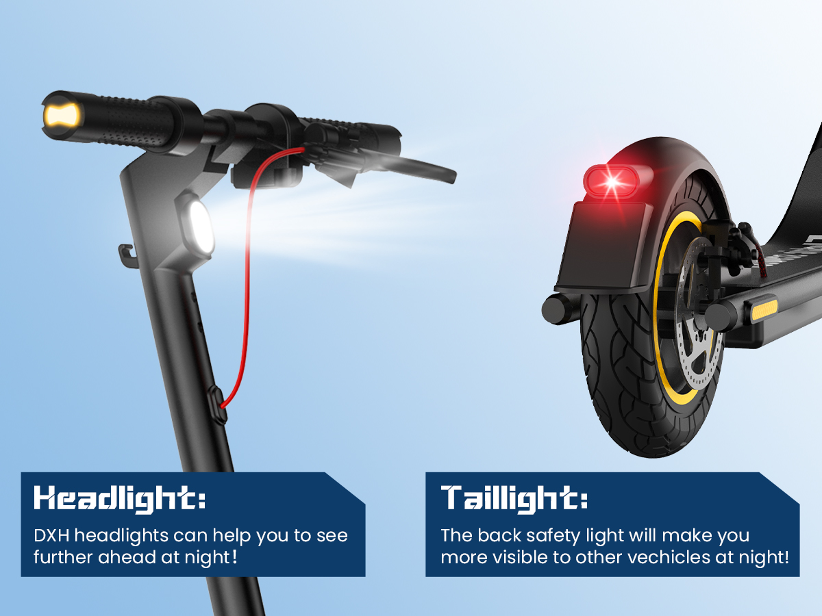 10 inches Electric Scooter Foldable E Scooter for Men, Woman 350W Motor, 10" Solid Tires, 36V, 10.4Ah, Max Speed Up to 19MPH and 21 Miles Long Ra
