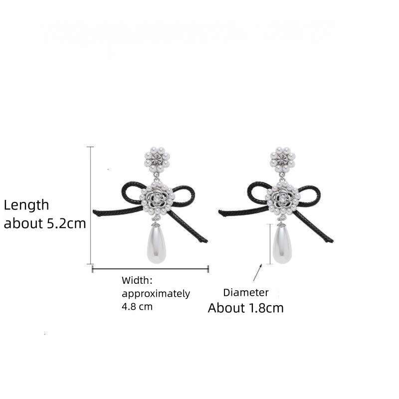 DHcollections Butterfly Knot Pearl for Women Simple Fashion High-end Niche Minimalist Style Light Luxury Personality Earrings Wholesale