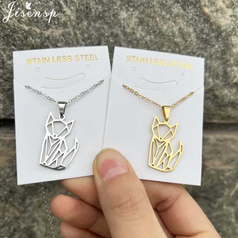 Multiple Cute Cat Charm Long Necklace Women Delicate Stainless Steel Kitty Jewelry Girls Birthday Necklaces Gifts Accessories M251211