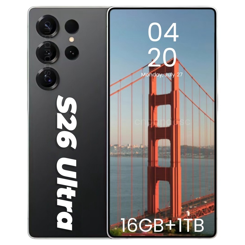 S26 Ultra S26 Ultra Phone 5G Smartphone Face recognition Unlock 6.8-inch HD Full screen video Clear display 20MP camera GPS 512GB phone storage Multiple languages