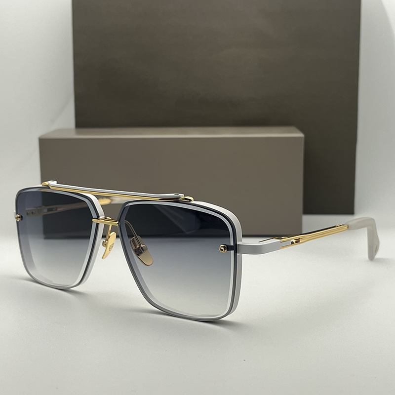 MACH SIX Summer SUNGLASSES For Men and Women Style Anti-Ultraviolet Retro Plate Square Full Frame Eyeglasses Random Box