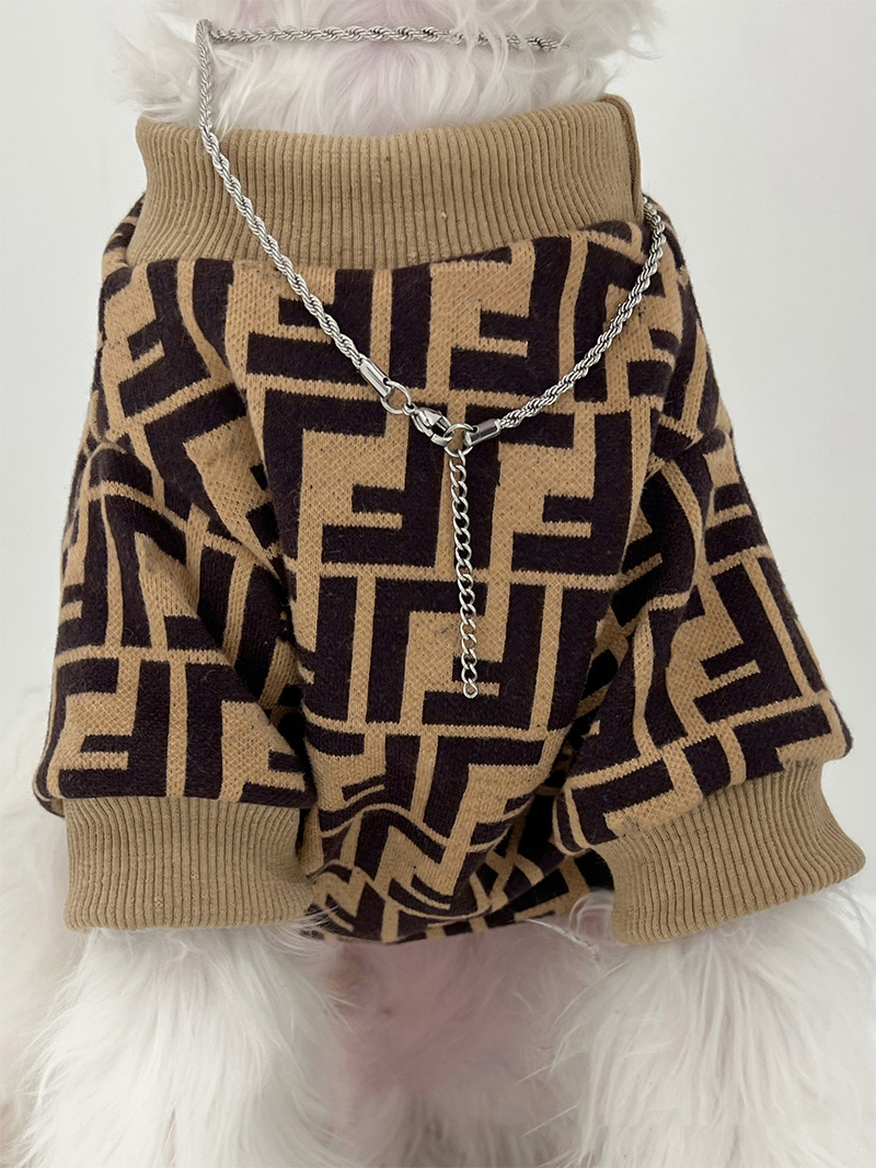 Fashion brand warm clothes for dogs and cats, made of knitted yarn, resistant to pilling, suitable for all dogs and cats. - view 8