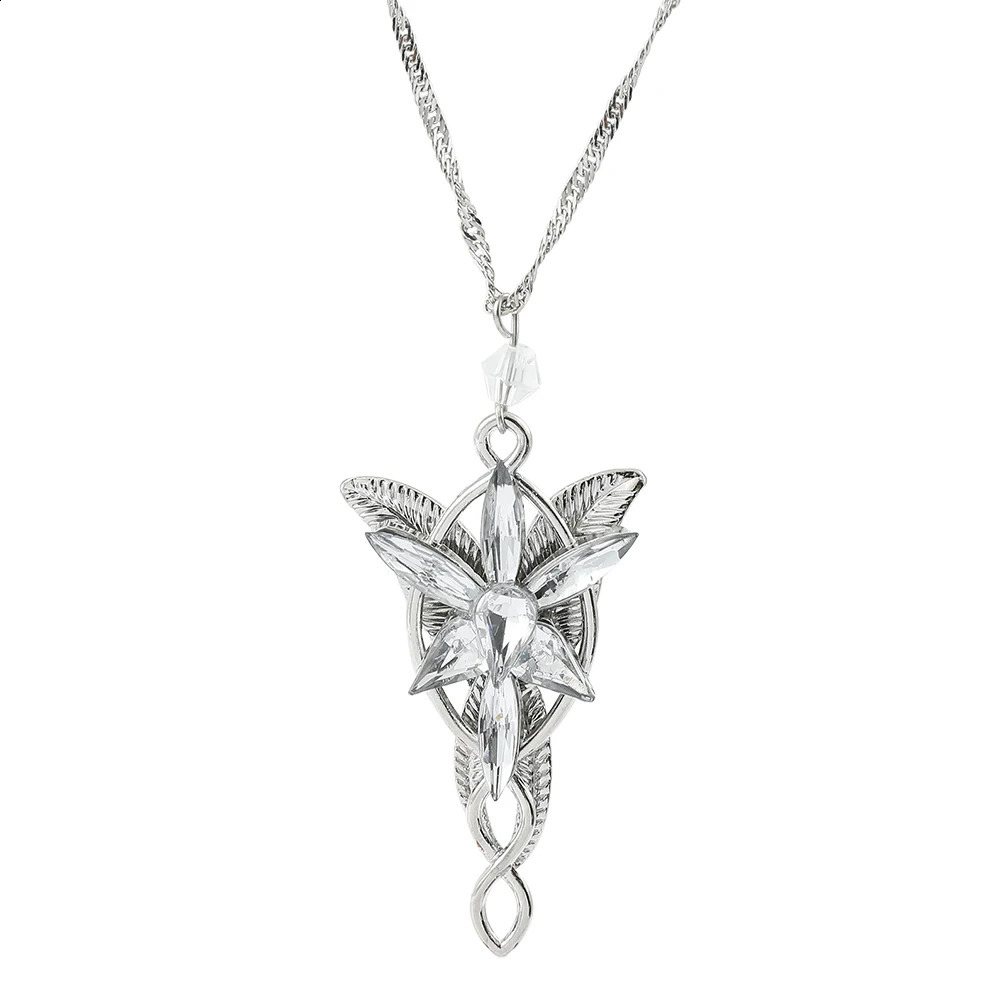 Lord Rings Necklace Elf Princess Arwen Twilight Star Pendant Necklaces for Women Choker Jewelry Gift251201 - view 3