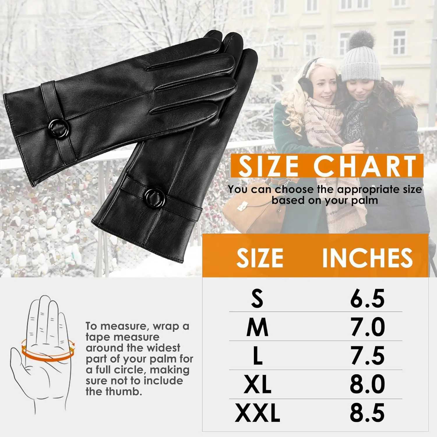 Womens Winter Leather Gloves Touchscreen Warm Driving Lambskin Gloves Cold Weather Fashion Y251211