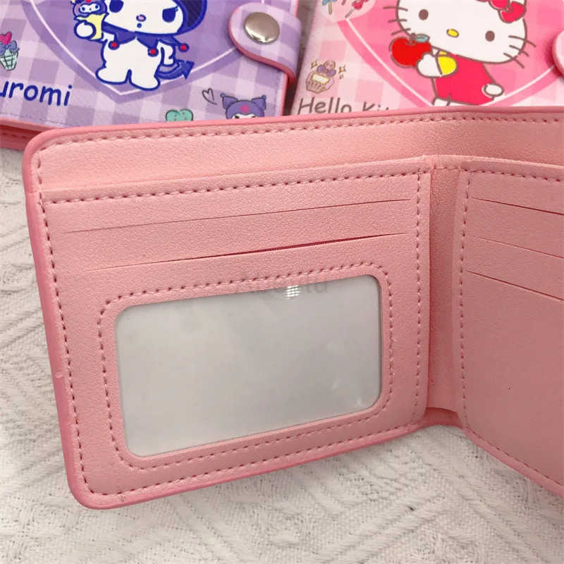 Sanrio Hello Kitty Cute Wallet Women Coin Purses Leisure Zipper Melody Card Holder Kuromi Coin Pouch Cartoon Printed Clutch Case H2512111