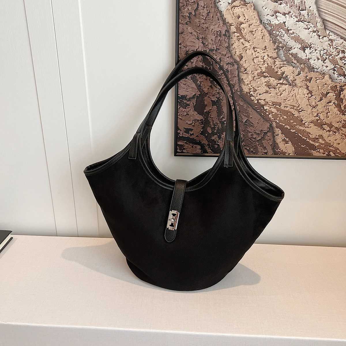 Suede Shoder Bag Fi Hobo Handbag Designer Top Handle Bag for Wen Work Shopping Travel Y251211