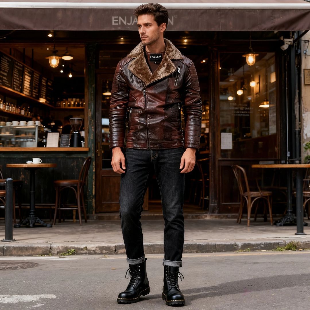 Blauer Leather Jack… - image
