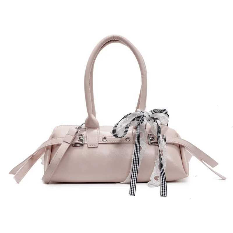 Fiable Ladies Bow Tie Single Shoder Crossbody low Bag PU Leather Trendy Wens Handbag Y251211