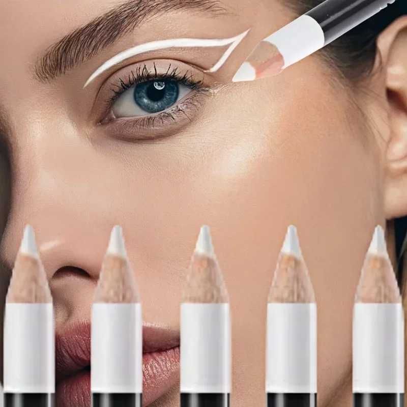 3pcs Fast Drying Matte White Eyeliner Pencil Smooth Waterproof Eyeliner Pen Long Lasting Eyelid Cosmetic Eyes Makeup Tools H260328
