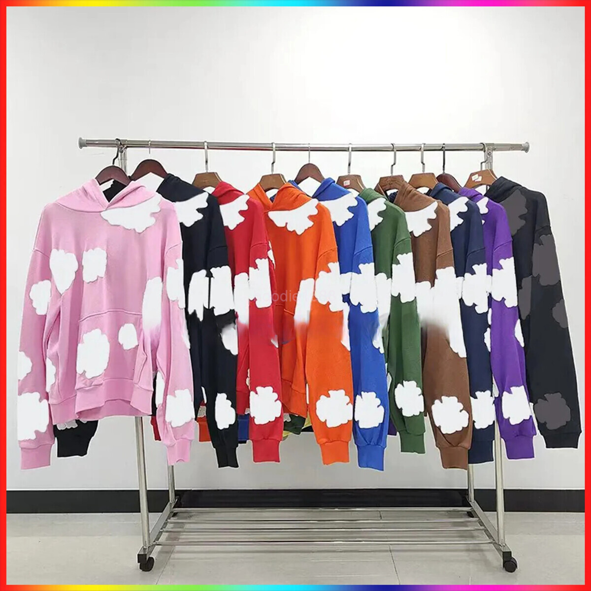 5A Designer Denim Hoodie Mens Tracksuits The Cotton Wreath Sweatshirt Unisex Demin Ters Hoodie Design Hoody Fashion Hip Hop Hooded Sweatshirt 105