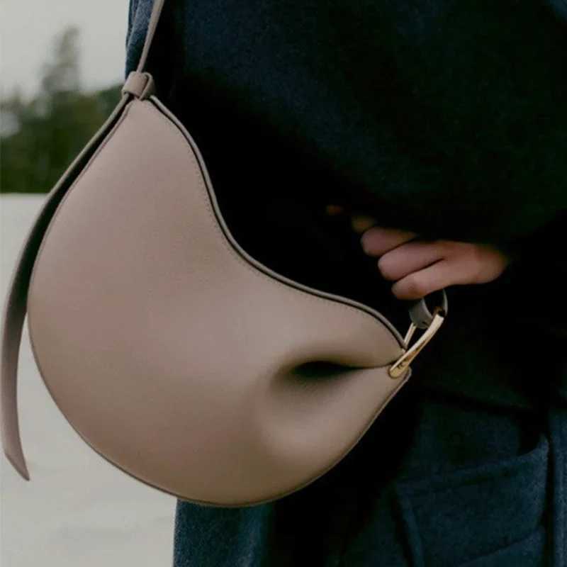 2025 wens new genuine leather shoder crossbody bag pea bag niche casual hand-held armpit bag Y251211